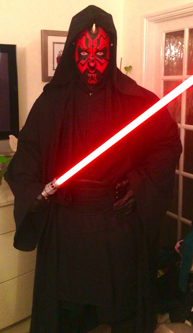 adrian darth maul full costume make up review